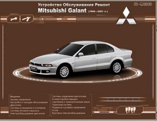Руководство по эксплуатации, техническому обслуживанию и ремонту Mitsubishi Galant с 1990-2001гг MIR