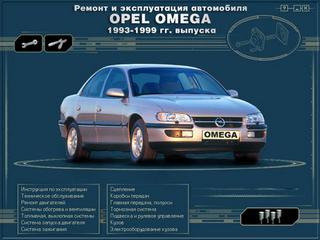 Мультимедийное руководство по эксплуатации, техническому обслуживанию и ремонту Opel Omega 1993 - 1999 г.в