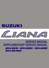 Руководство по эксплуатации, техническому обслуживанию и ремонту легкового автомобиля Suzuki Liana 2001-2004