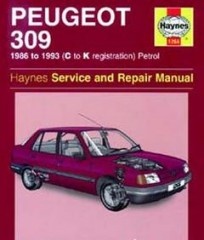 Руководство по ремонту автомобиля Peugeot 309 (Service and Repair Manual)