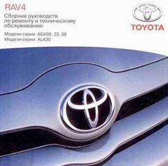Сборник руководств по ремонту и техническому обслуживанию автомобиля Toyota RAV4.