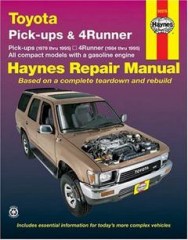 Руководство по ремонту, эксплуатации и обслуживанию автомобиля Toyota Pick-ups & 4Runner 1979-1995 -