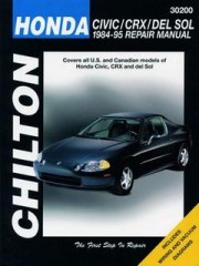 Руководство по эксплуатации, обслуживанию и ремонту Honda Civic, CRX, DEL SOL 1984 - 1995 г.в