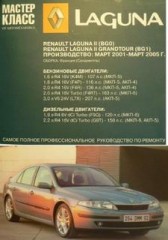 Руководство по ремонту и техническому обслуживанию Renault Laguna 2 с 2001 - 2005 г.в