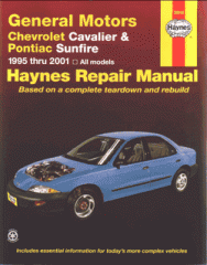 Руководство по ремонту и технические мануалы для автомобилей Chevrolet Cavalier и Pontiac Sunfire 19