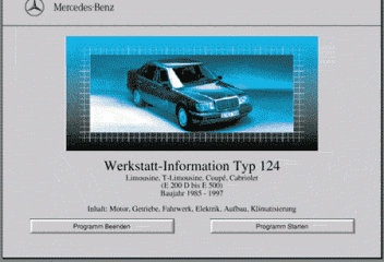 Сервисная документация Mercedes-Benz W124