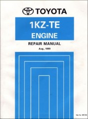 Руководство по ремонту двигателя автомобилей Toyota 1999г. 1KZ-TE