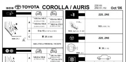 Руководство по ремонту и эксплуатации Toyota Corolla, Auris 2007