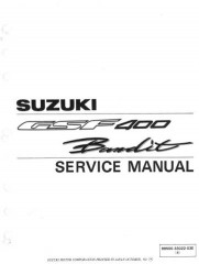 Руководство по ремонту, техническому обслуживанию и эксплуатации мотоцикла Suzuki GSF400 Bandit
