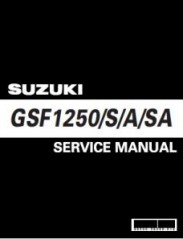 Руководство  по ремонту, техническому обслуживанию и эксплуатации  мотоцикла Suzuki GSF1250/S/A/SA Bandit