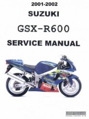 Руководство по ремонту, техническому обслуживанию и эксплуатации мотоцикла Suzuki GSX-R600 2001-2002