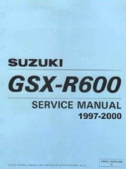 Руководство по ремонту, техническому обслуживанию и эксплуатации мотоцикла Suzuki GSX-R600 1997-2000