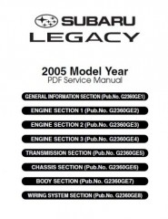 Руководство по ремонту, техническому обслуживанию и эксплуатации Subaru Legacy 2005