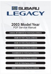 Руководство по ремонту, техническому обслуживанию и эксплуатации Subaru Legacy 2003