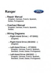 Руководство по ремонту и техническому обслуживанию Ford Ranger до 2003 г.