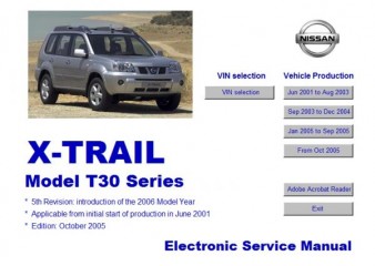 Мультимедийное руководство по ремонту автомобиля Nissan X-Trail 2005 T30