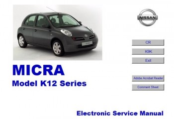 Руководство по ремонту и техническому обслуживанию автомобиля Nissan Micra K12