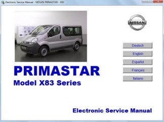 Электронное руководство по ремонту и техническому обcлуживанию автомобиля Nissan  Primastar X83 series