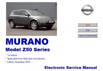 Мультимедийное руководство по ремонту и техническому обслуживанию автомобиля Nissan Murano