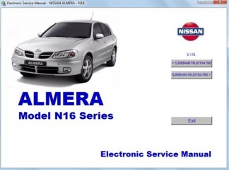 Электронное руководство по ремонту и техническому обслуживанию Nissan Almera N16 series с 2000г.в.