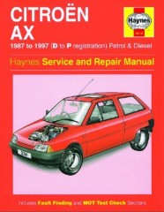 Руководство по ремонту и техническому обслуживанию автомобиля Citroen AX 1987-1997 г.в.
