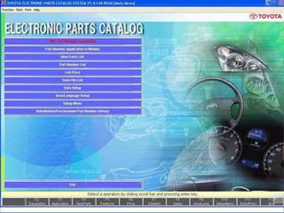 Оригинальный электронный каталог запасных частей Toyota EPC 2008