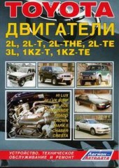 Руководство по ремонту двигателей Toyota 2L, 2L-T, 3L, 1KZ-T