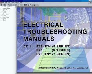 BMW Electrical troubleshooting manuals - Электрические схемы BMW 3-серии Е30