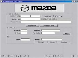 Mazda EPC ( 9 / 2009 ) - Каталог по подбору запчастей для Mazda