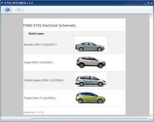 ETIS OFFLINER FORD ( v1.2) - Электрические схемы для автомобилей FORD. Русификатор.