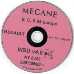 Renault Megane B,C,S 84 Europe NT8343 Visu v4.0. WIRING DIAGRAMS