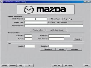 Mazda EPC2 ( 01.2010 ) - Каталог запчастей для автомобилей Mazda европейского рынка.