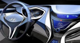 Hyundai показывает изображения интерьера новой Elantra