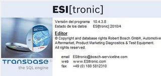 Bosch ESI tronic 4.2010 ( ver.10.4.3.8 ) - Обновление программы для диагностики электронных блоков у