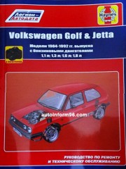 Руководство по ремонту Volkswagen Golf II / Jetta II с 1984 по 1992 год выпуска