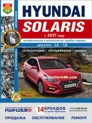 Руководство по ремонту Hyundai Solaris с 2017 года